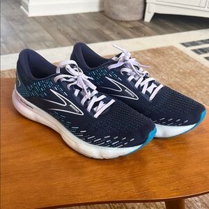 Brooks Glycerin 20 Women's Athletic Shoes - Navy and Aqua